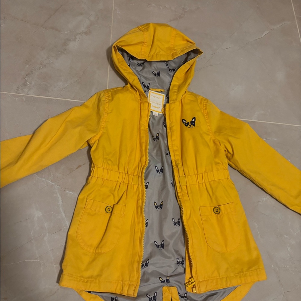 Gymboree Yellow Hooded Raincoat S (5-6y)